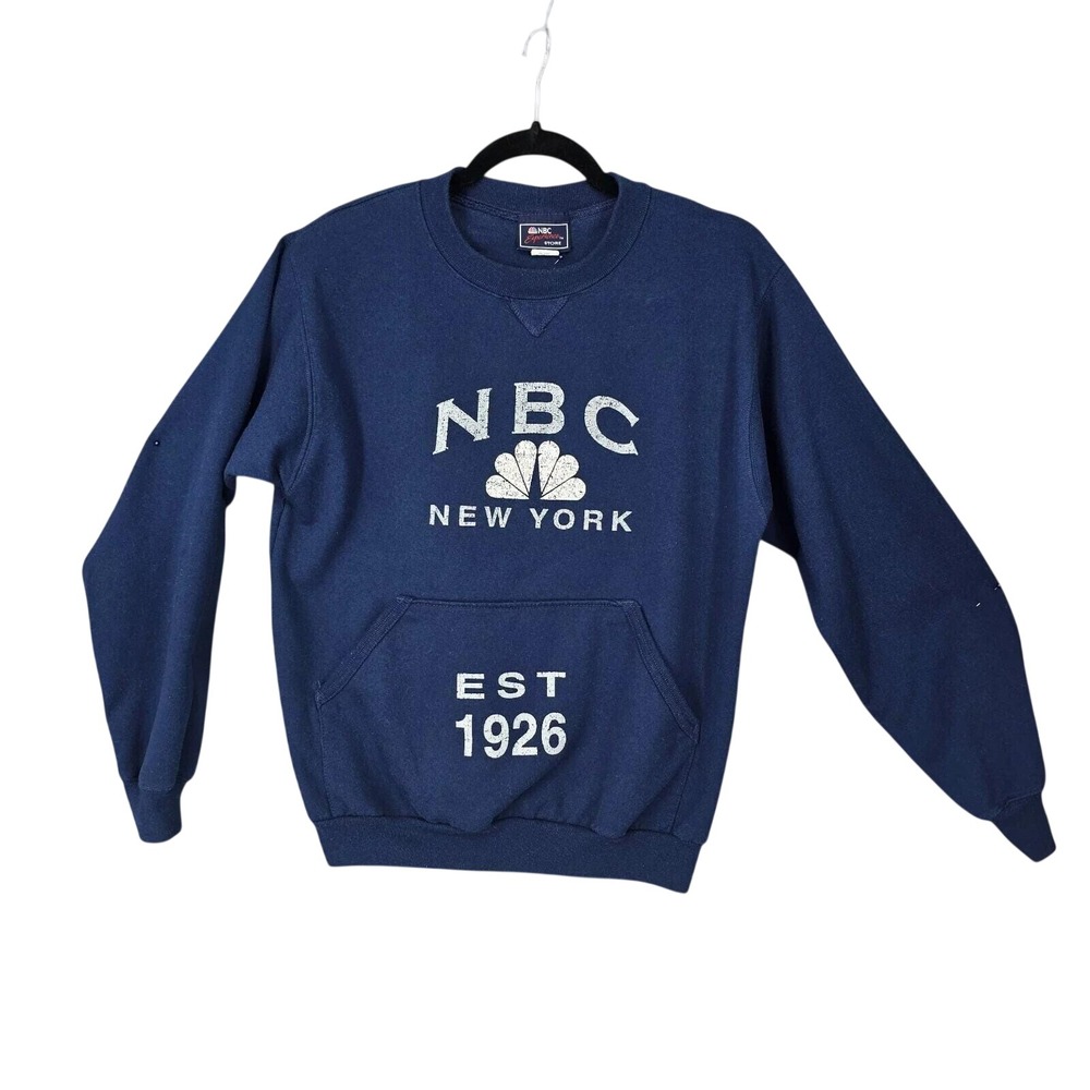 NBC Experience‎ Store New York Navy Blue Graphic Sweatshirt Kids YXL 18 7661